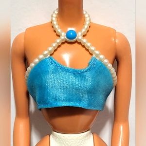 Vintage 1997 Barbie Pearl Beach Swimsuit Top